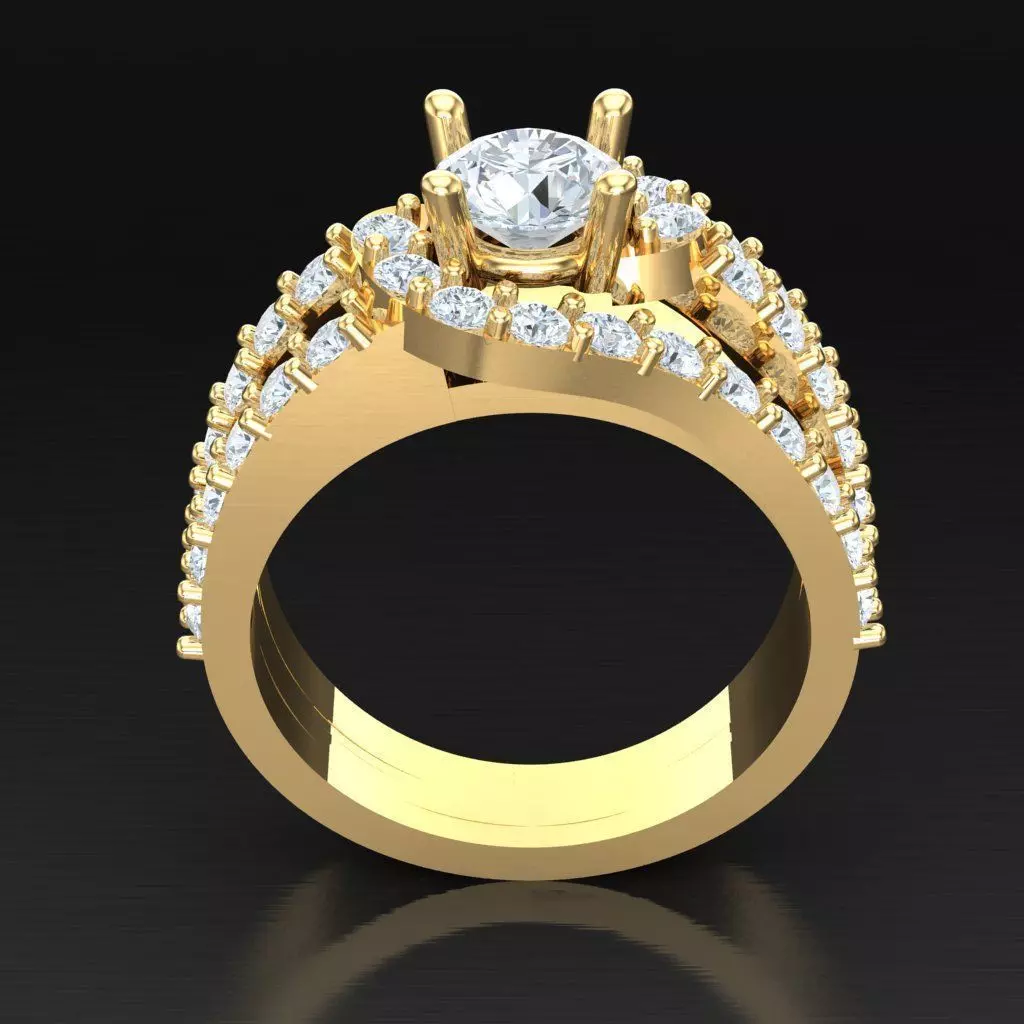 Luxury Men Rings Designs 4MR005 3D print model