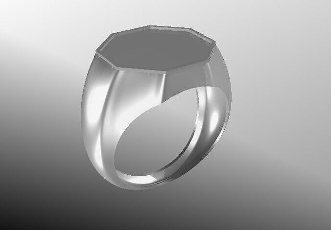 G1007 Heritage Octagon Ring 5gm Free 3D print model