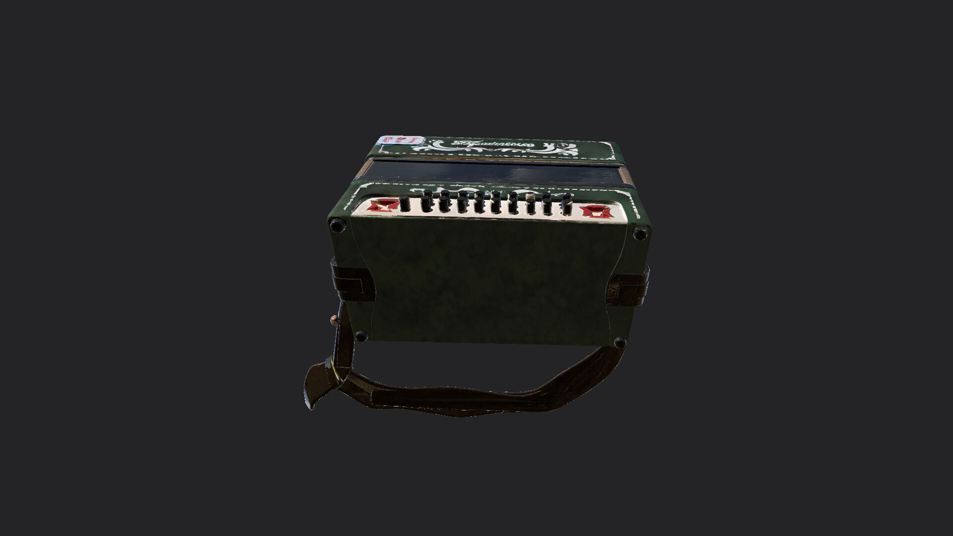 Accordion3D Model 010 Low-poly 3D model_10