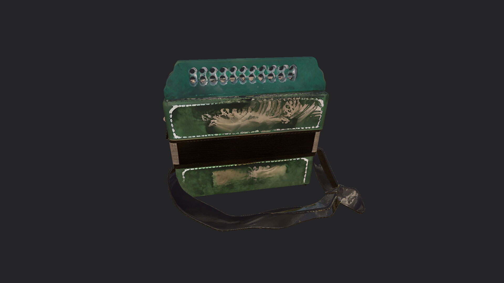 Accordion3D Model 010 Low-poly 3D model_5