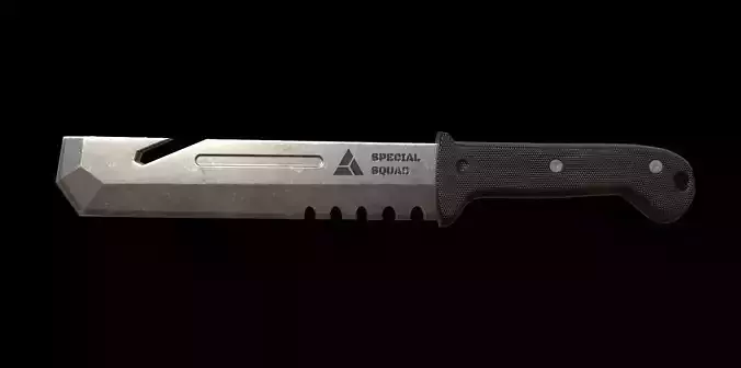 Combat Knife A - Low Poly for Games