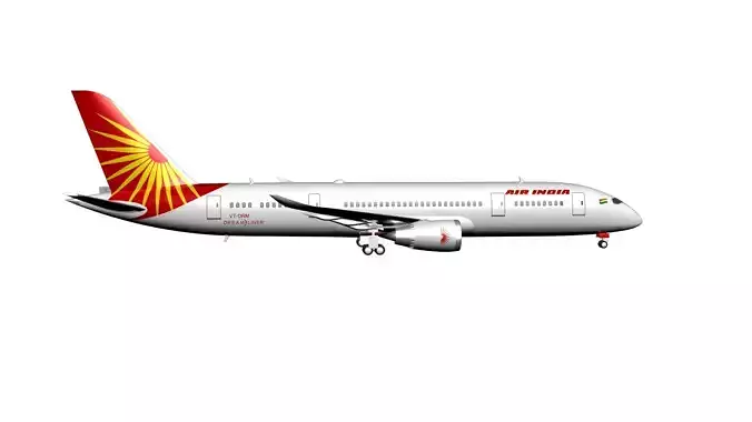 Air India Crashed Aircraft Boeing 787-8 Dreamliner 