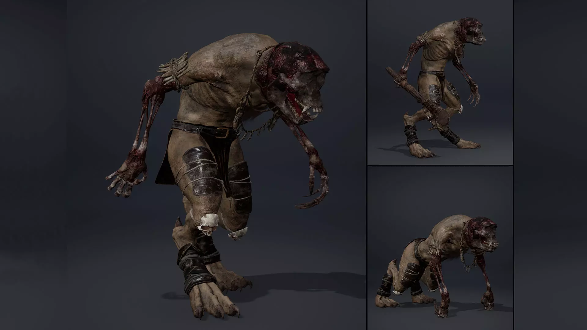 Gloomheart Furry Low-poly 3D model_0