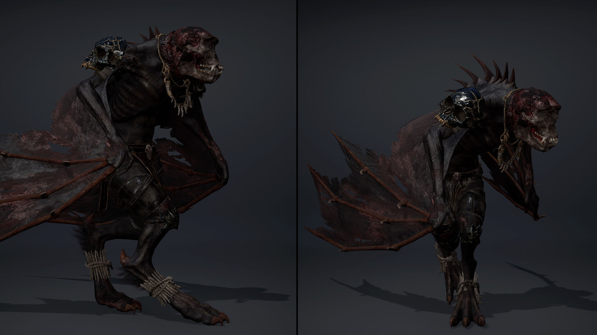 Gloom Barbarian Wing1 Low-poly 3D model_14