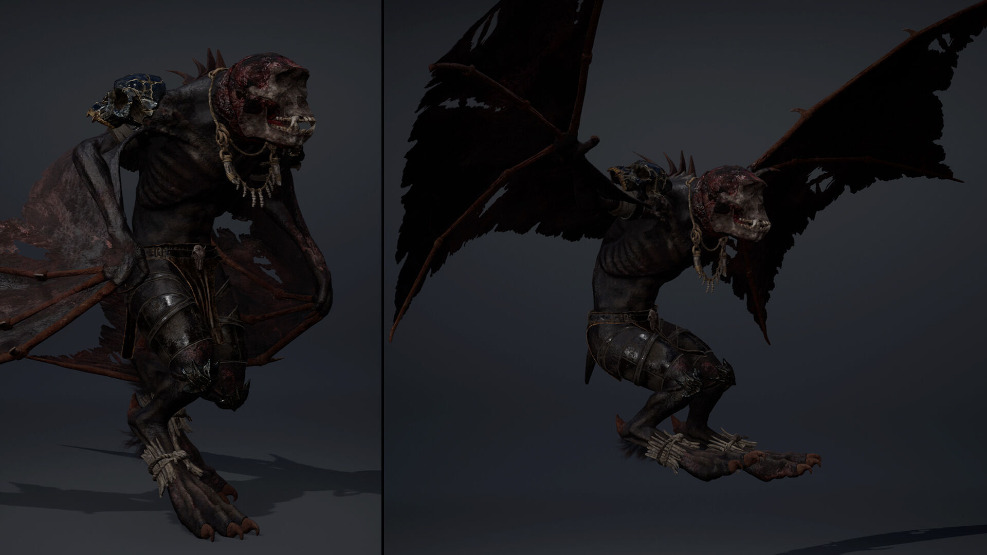 Gloom Barbarian Wing1 Low-poly 3D model_12