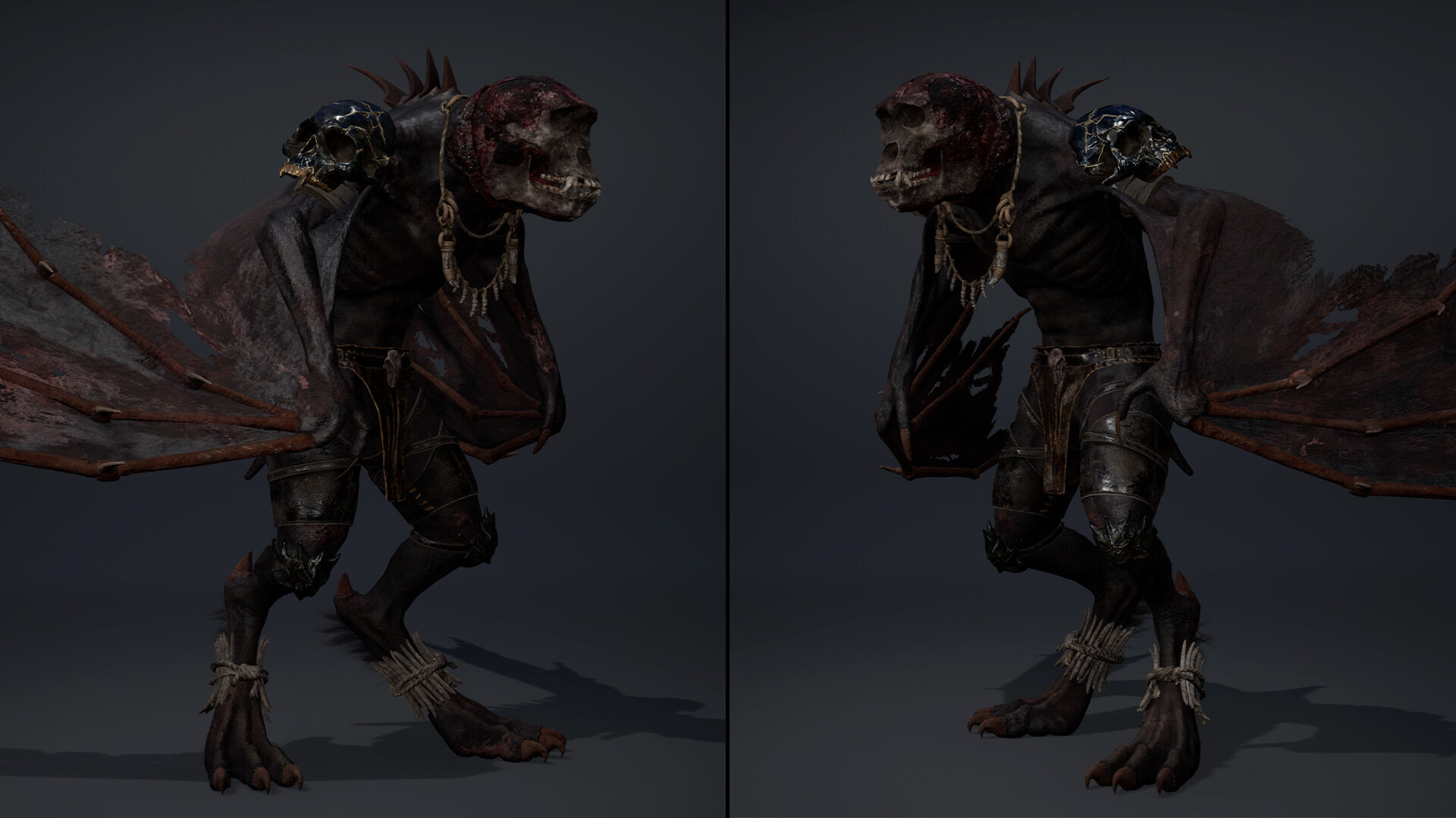 Gloom Barbarian Wing1 Low-poly 3D model_11