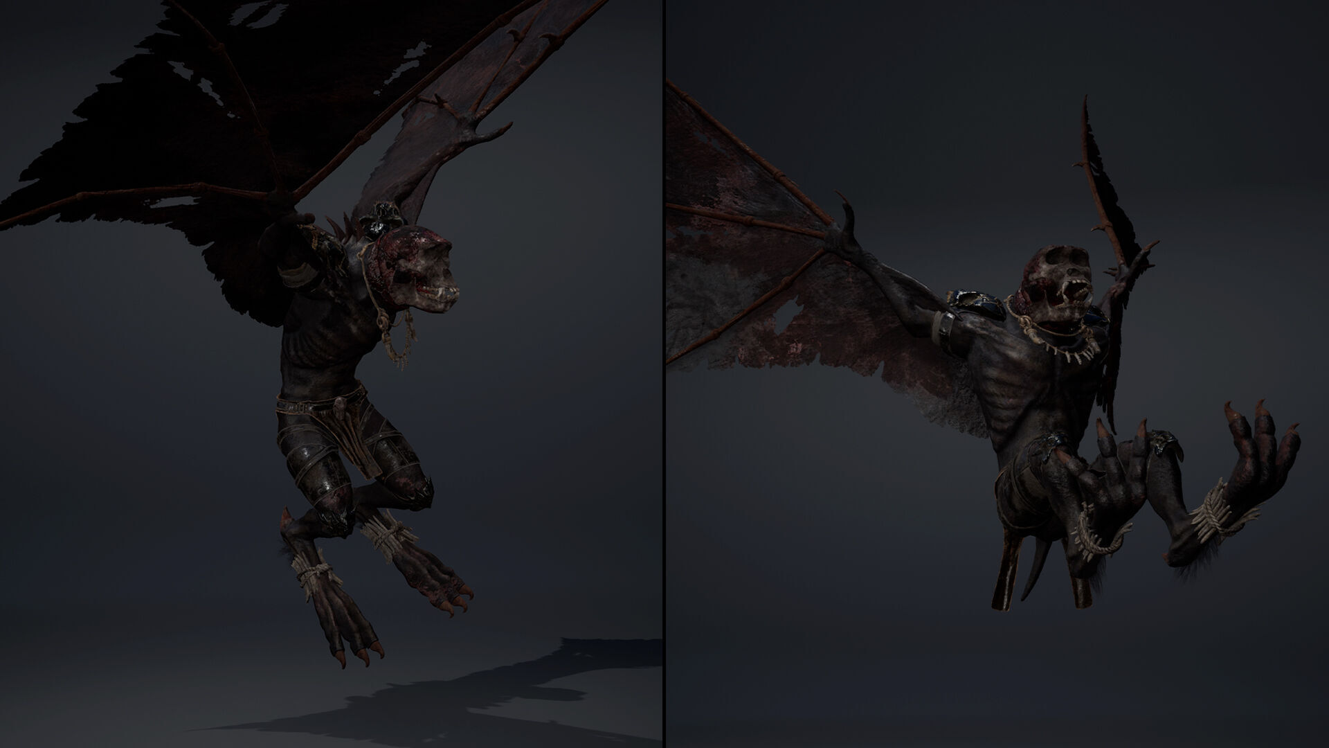 Gloom Barbarian Wing1 Low-poly 3D model_8