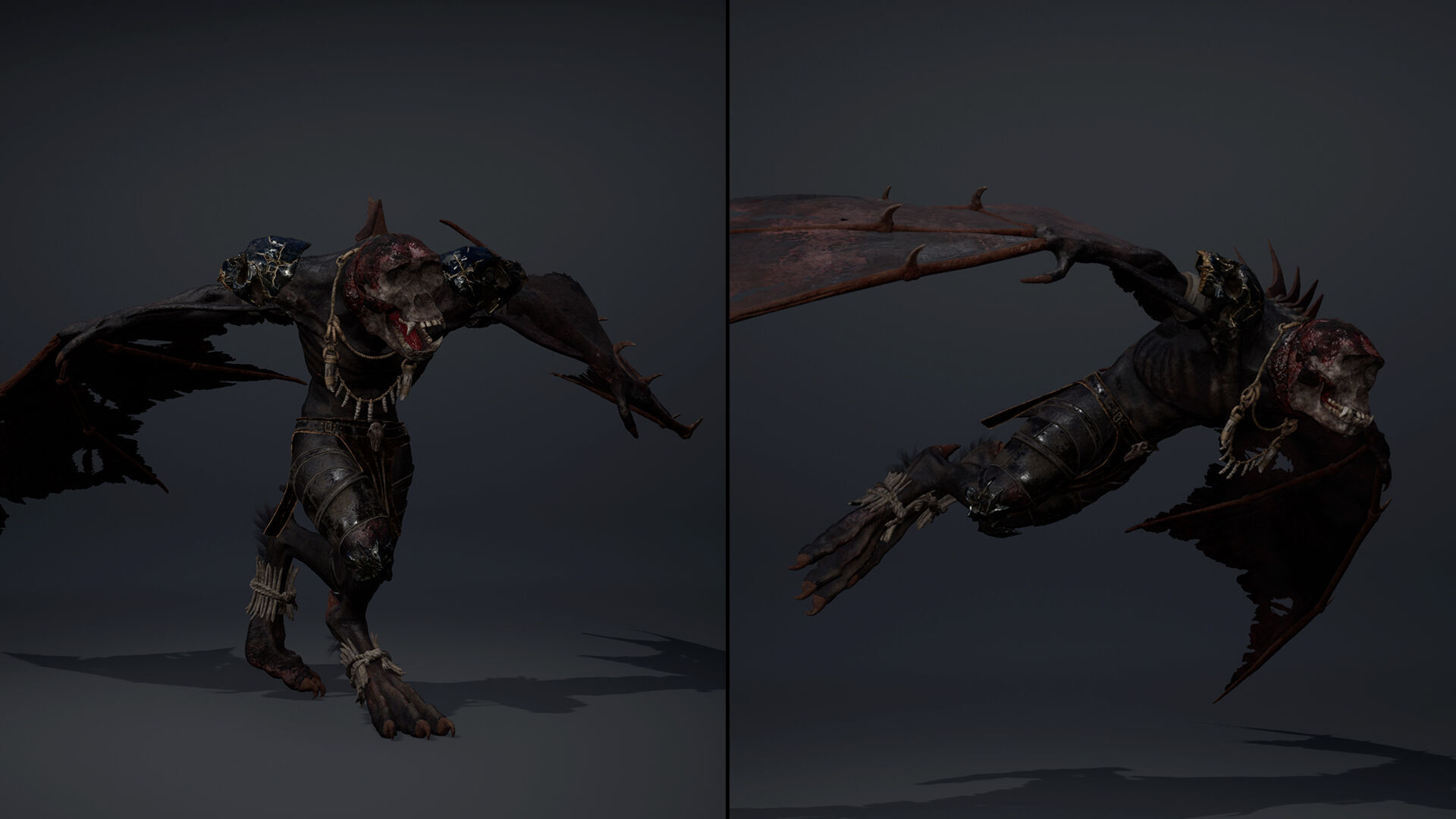 Gloom Barbarian Wing1 Low-poly 3D model_13