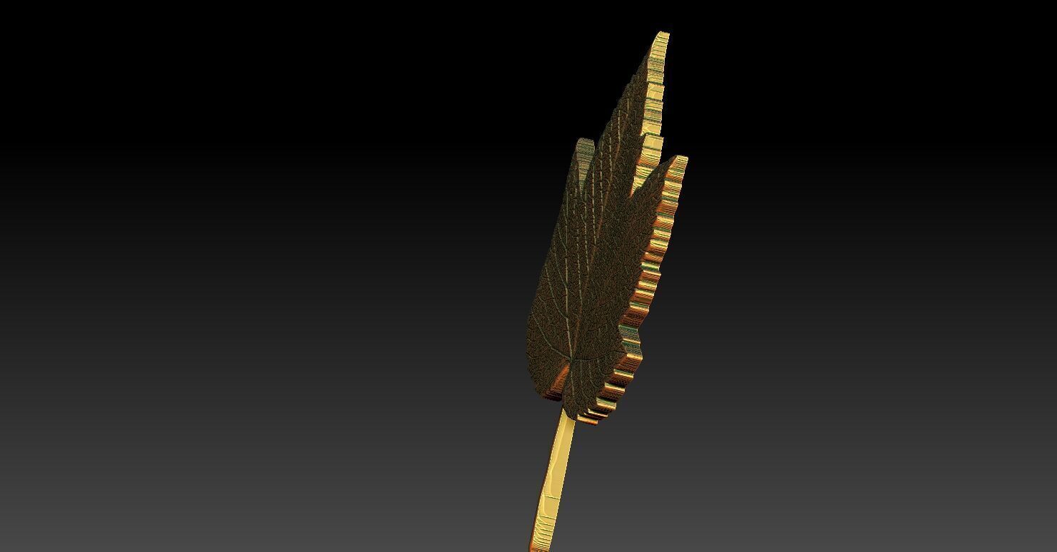 1 maple leaf CNC Relief Model 3D print model_5