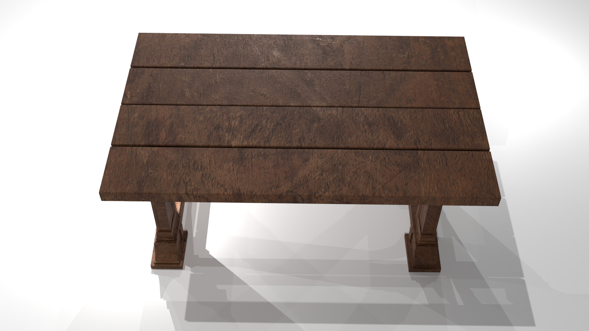 Medieval Table 3D Model 3D model_5