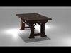 Medieval Table 3D Model 3D model_1