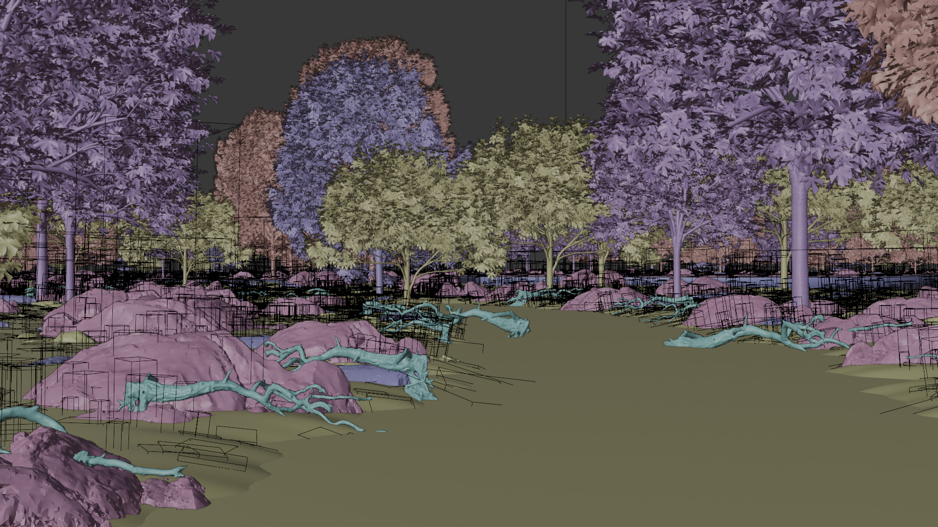 High-Quality Forest 3D Model Realistic Environment Scene 3D model_59