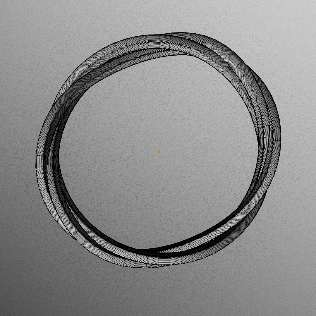 Twilight Twist Ring - Futuristic Sculpted Loop 3D Print 88 3D print model_9