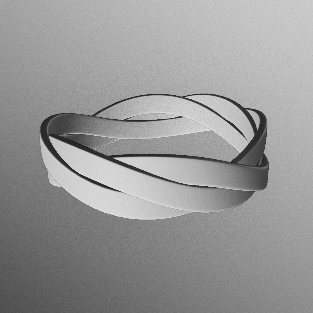 Twilight Twist Ring - Futuristic Sculpted Loop 3D Print 88 3D print model_4