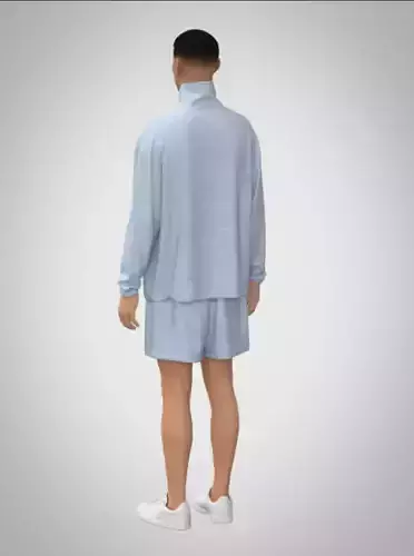 Cloud Quarter-Zip Set 3D print model