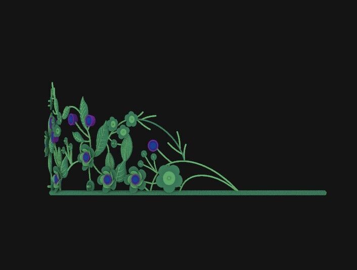 Gold Queen Crown  3D print model_4