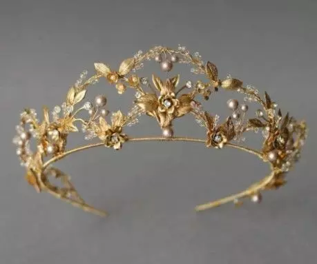 Gold Queen Crown  3D print model_0
