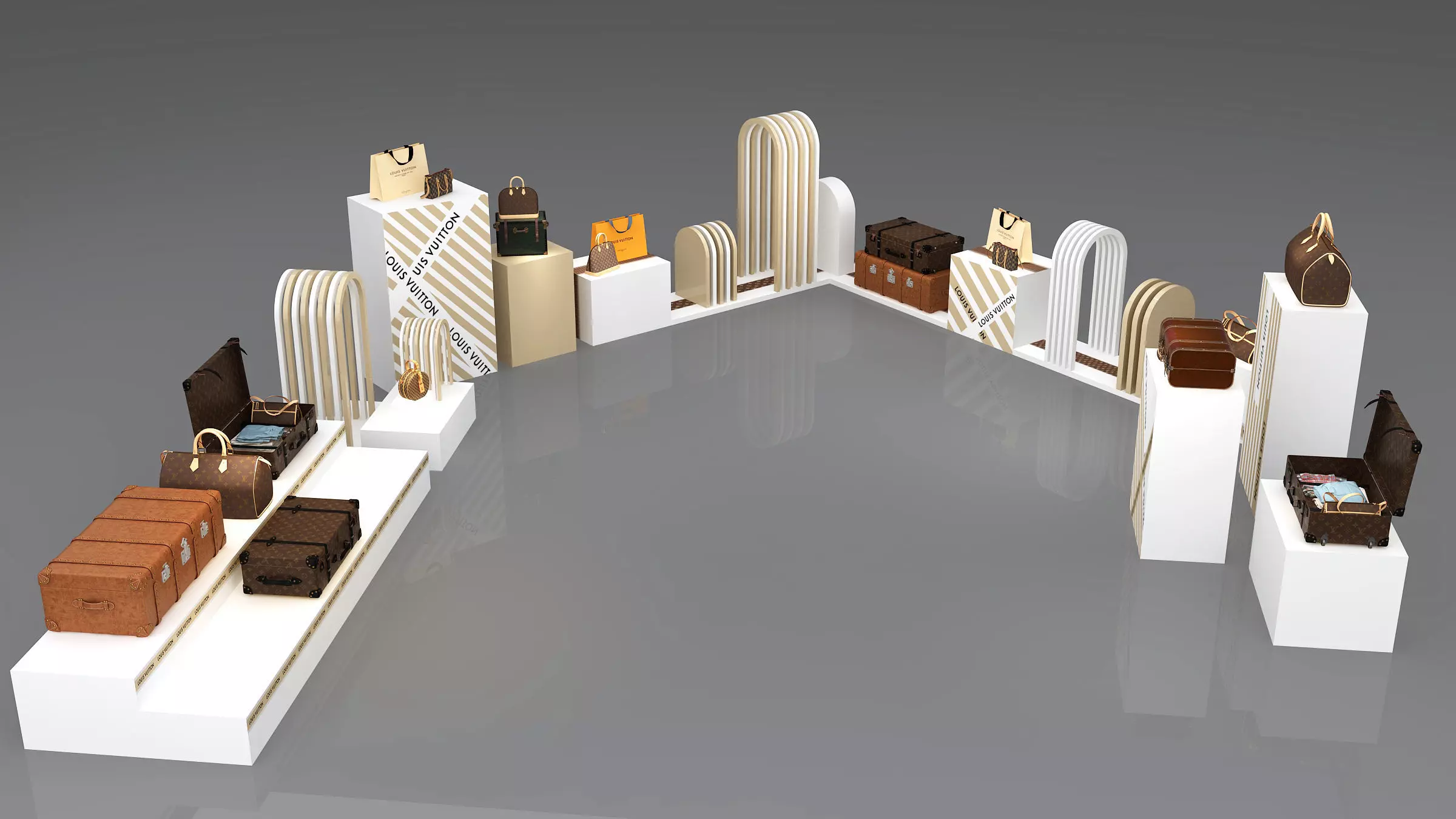 Single shoulder bag Low-poly 3D model_0