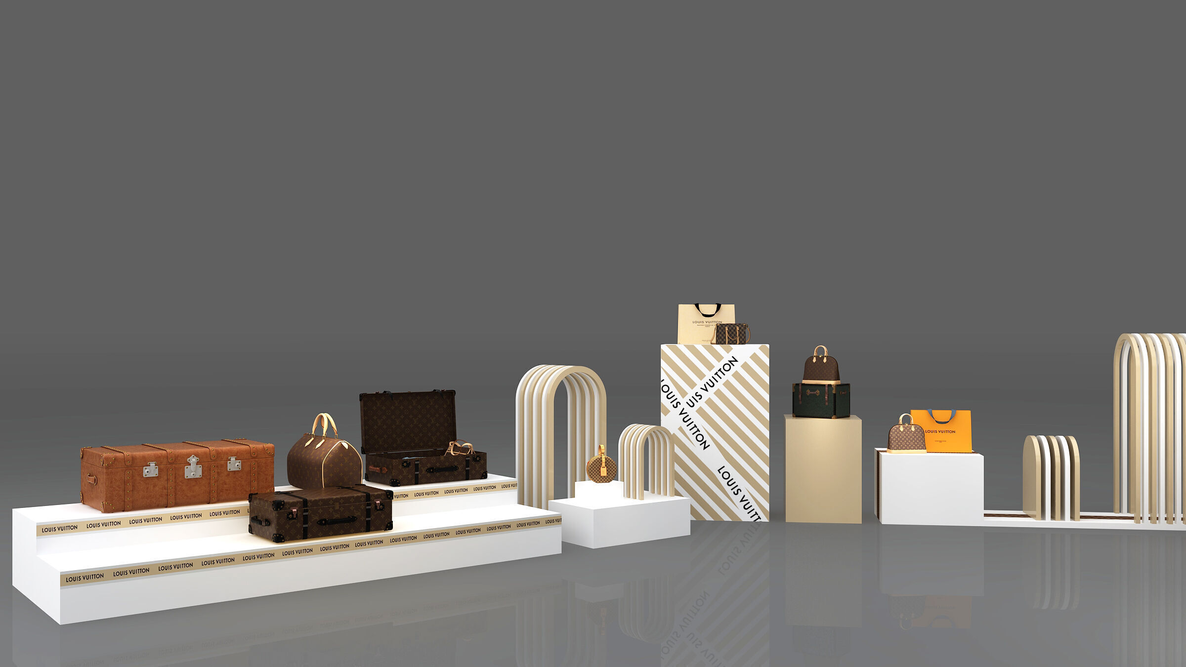 Single shoulder bag Low-poly 3D model_1