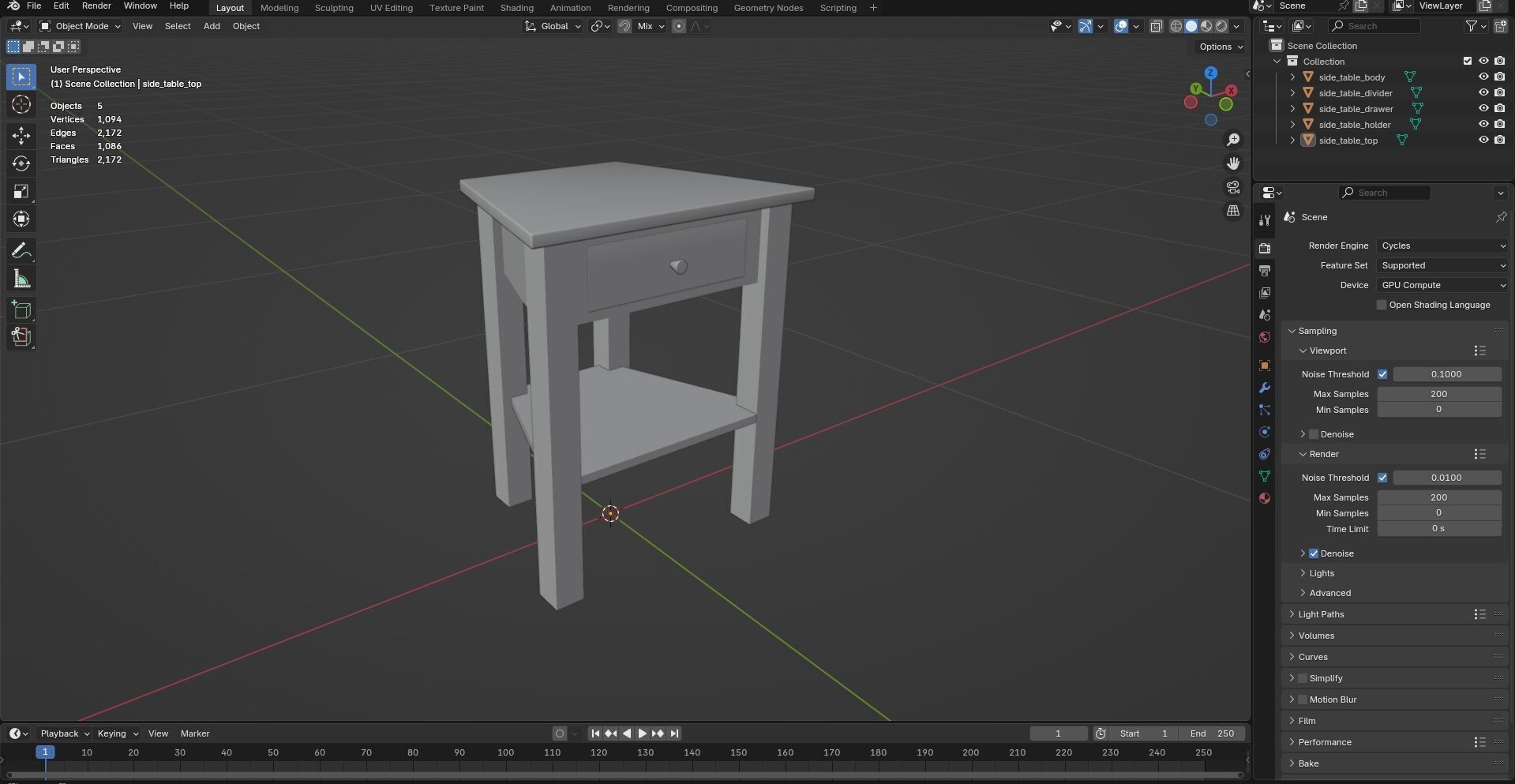 Side Table CG5 3D model_10