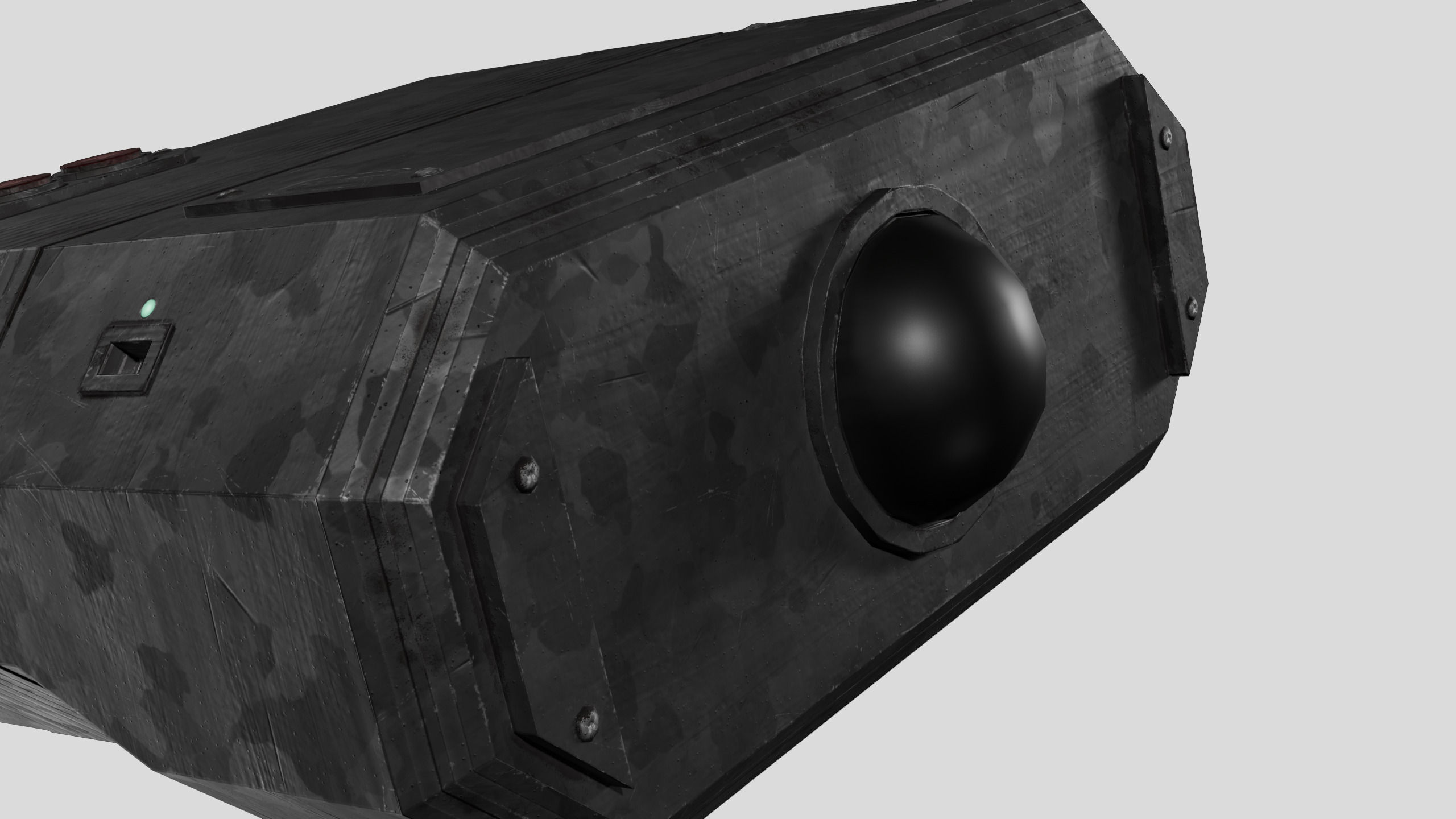 Sci-fi Military Binoculars - PBR Game Ready model Low-poly 3D model_6