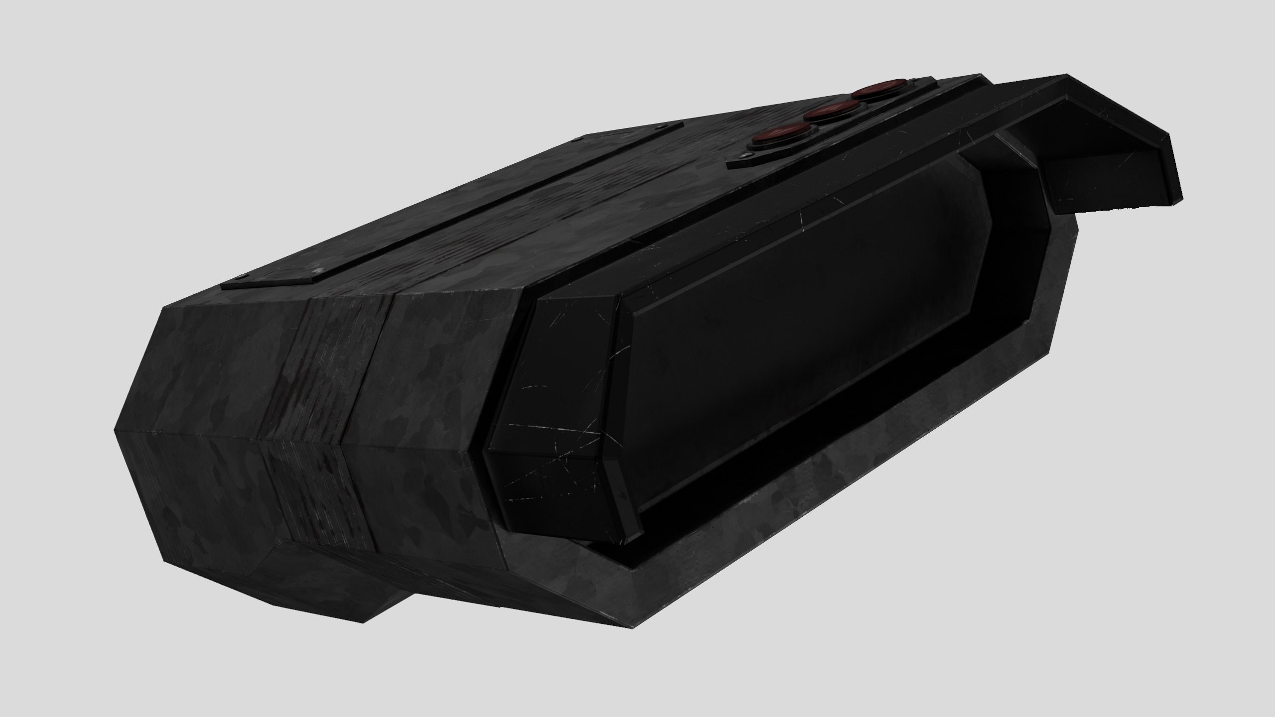 Sci-fi Military Binoculars - PBR Game Ready model Low-poly 3D model_3