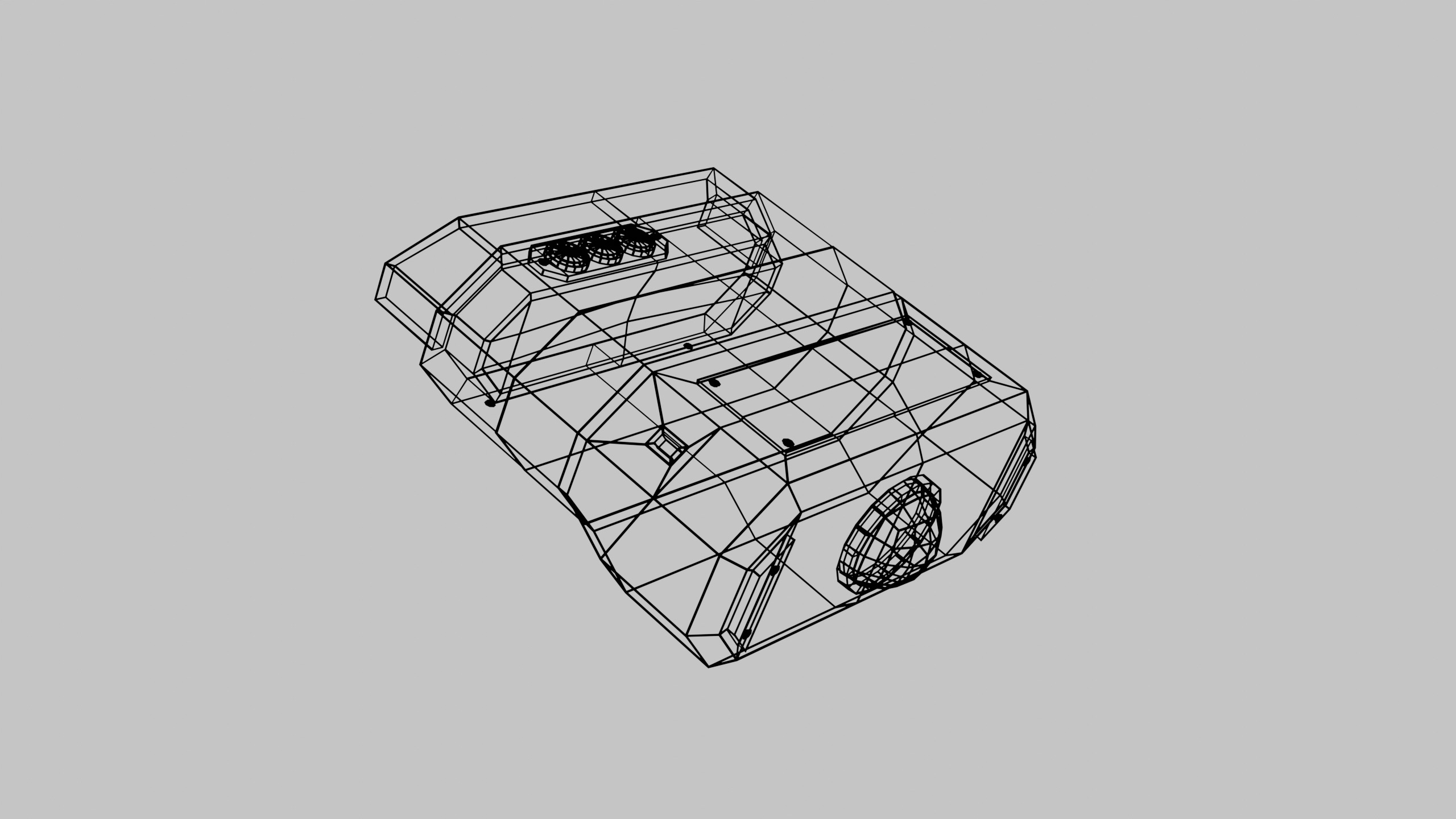 Sci-fi Military Binoculars - PBR Game Ready model Low-poly 3D model_9