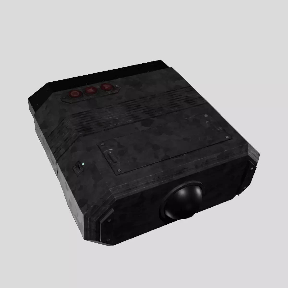 Sci-fi Military Binoculars - PBR Game Ready model Low-poly 3D model_0