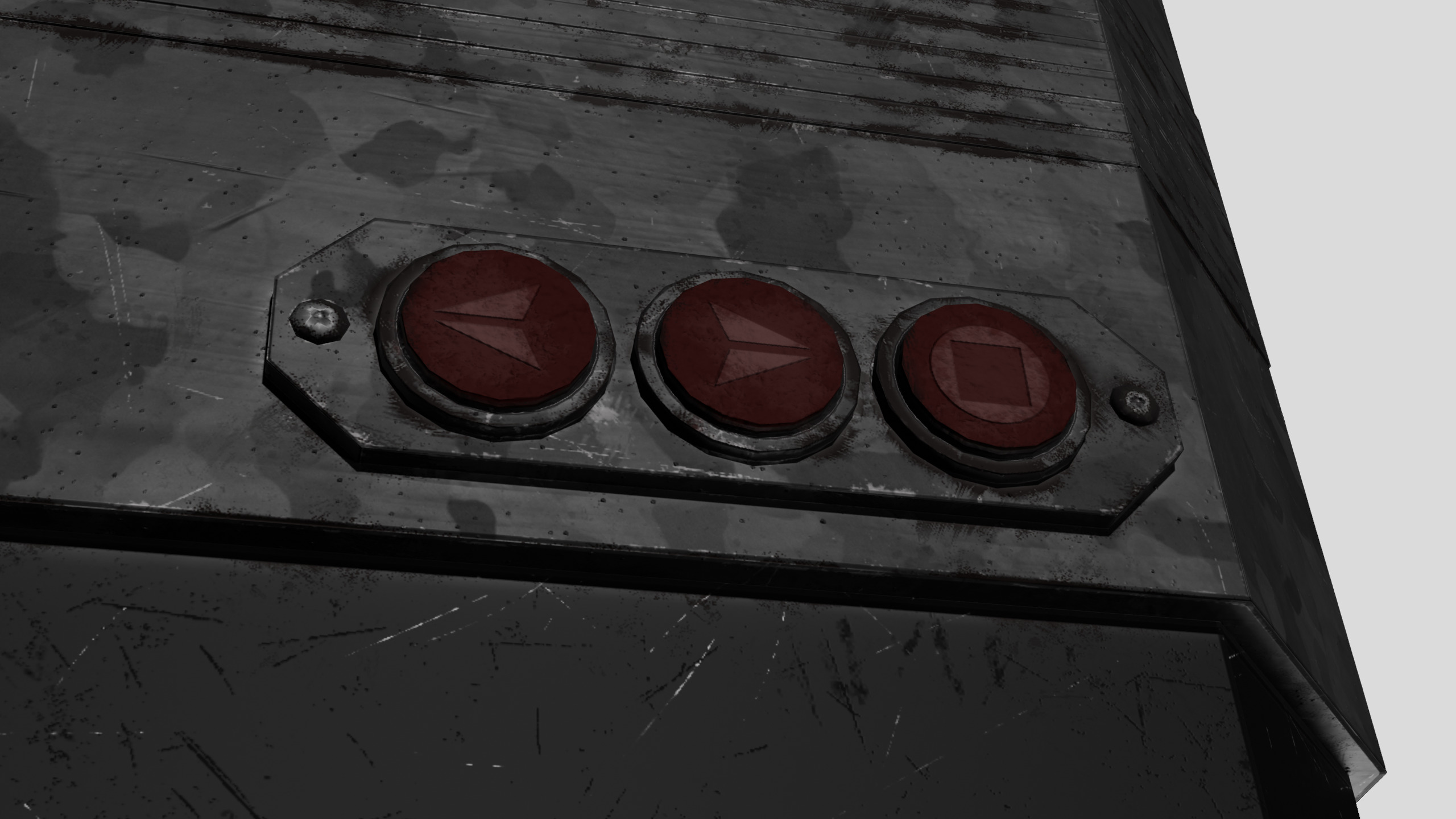 Sci-fi Military Binoculars - PBR Game Ready model Low-poly 3D model_4