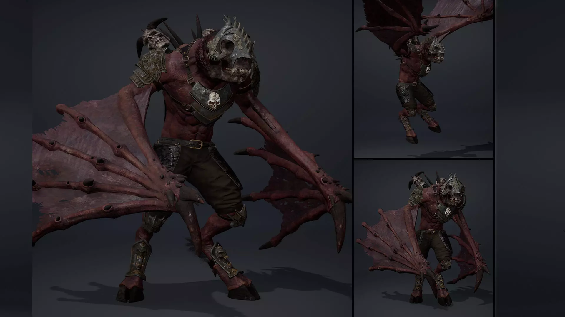 Gloom Spearman Wing2 Low-poly 3D model