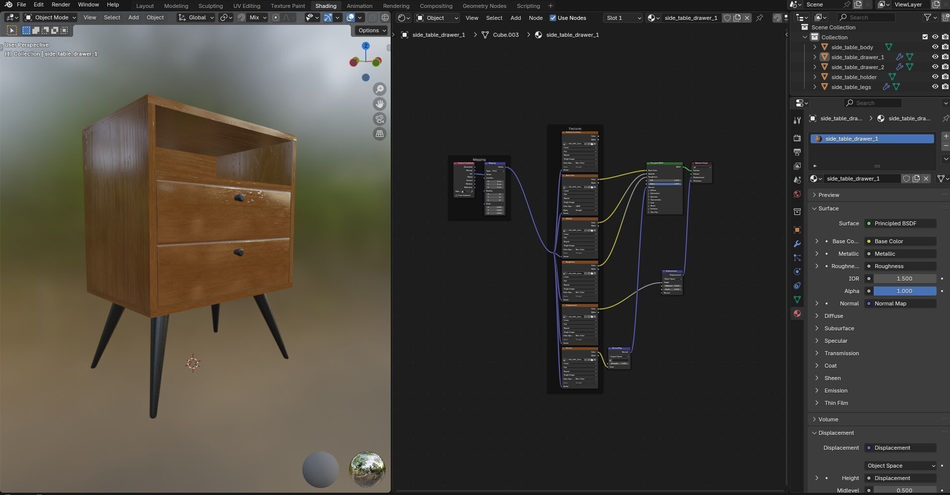 Side Table CG7 3D model_15