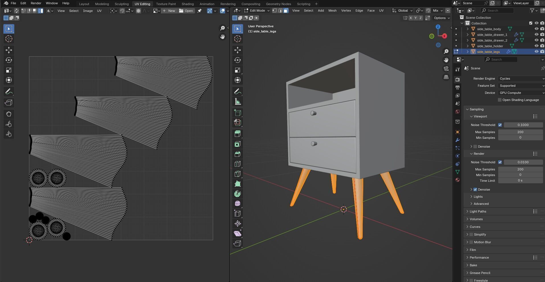 Side Table CG7 3D model_13