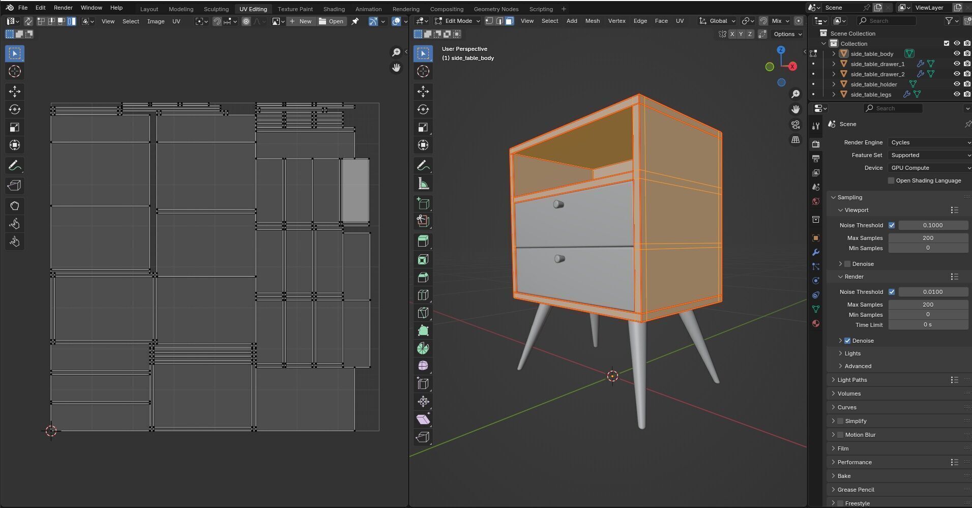 Side Table CG7 3D model_12