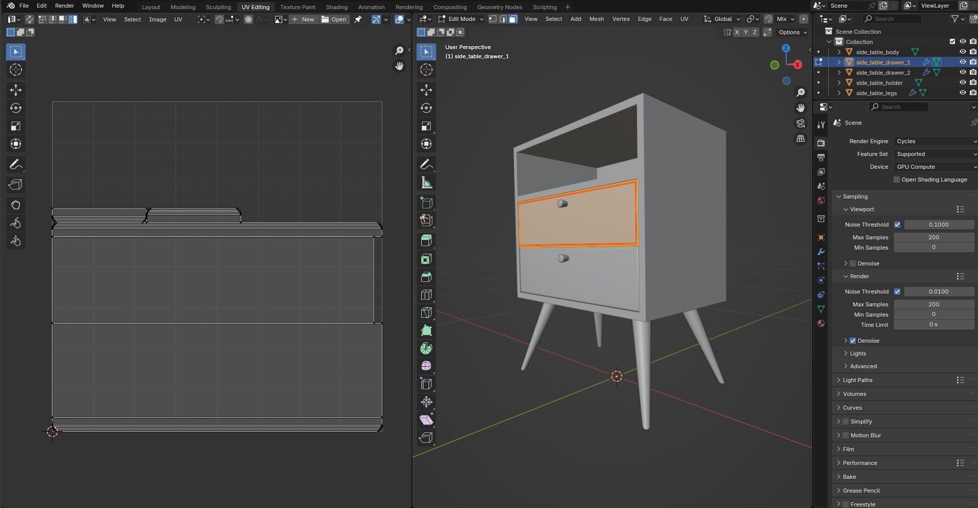 Side Table CG7 3D model_14