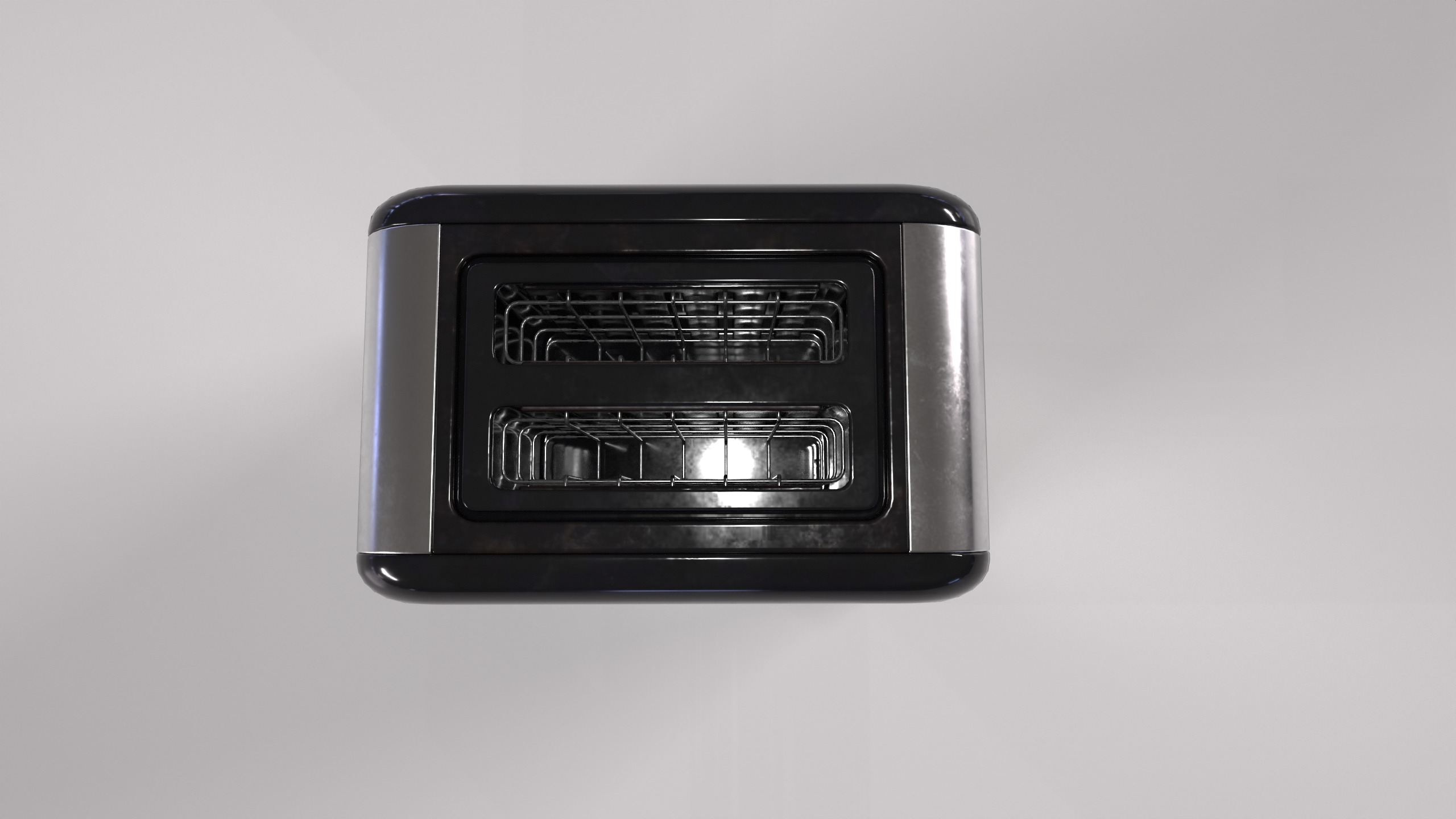 Toaster PBR Low-poly 3D model_6
