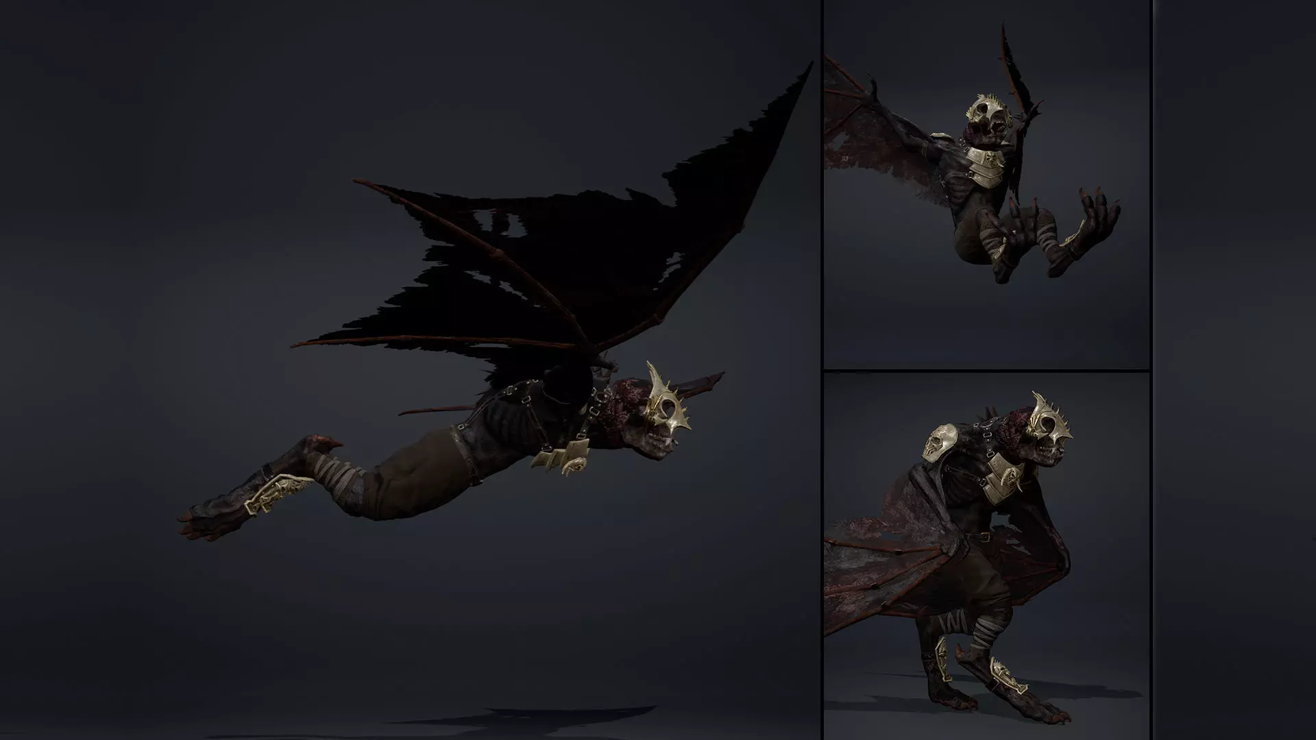 Gloom Spearman Wing1 Low-poly 3D model