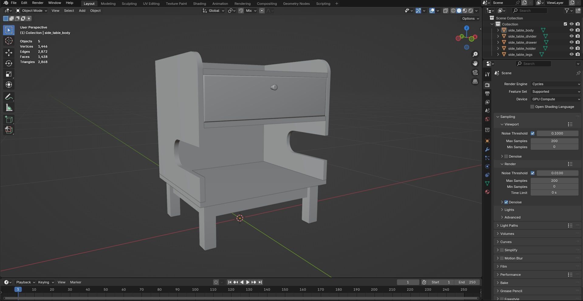 Side Table CG8 3D model_10