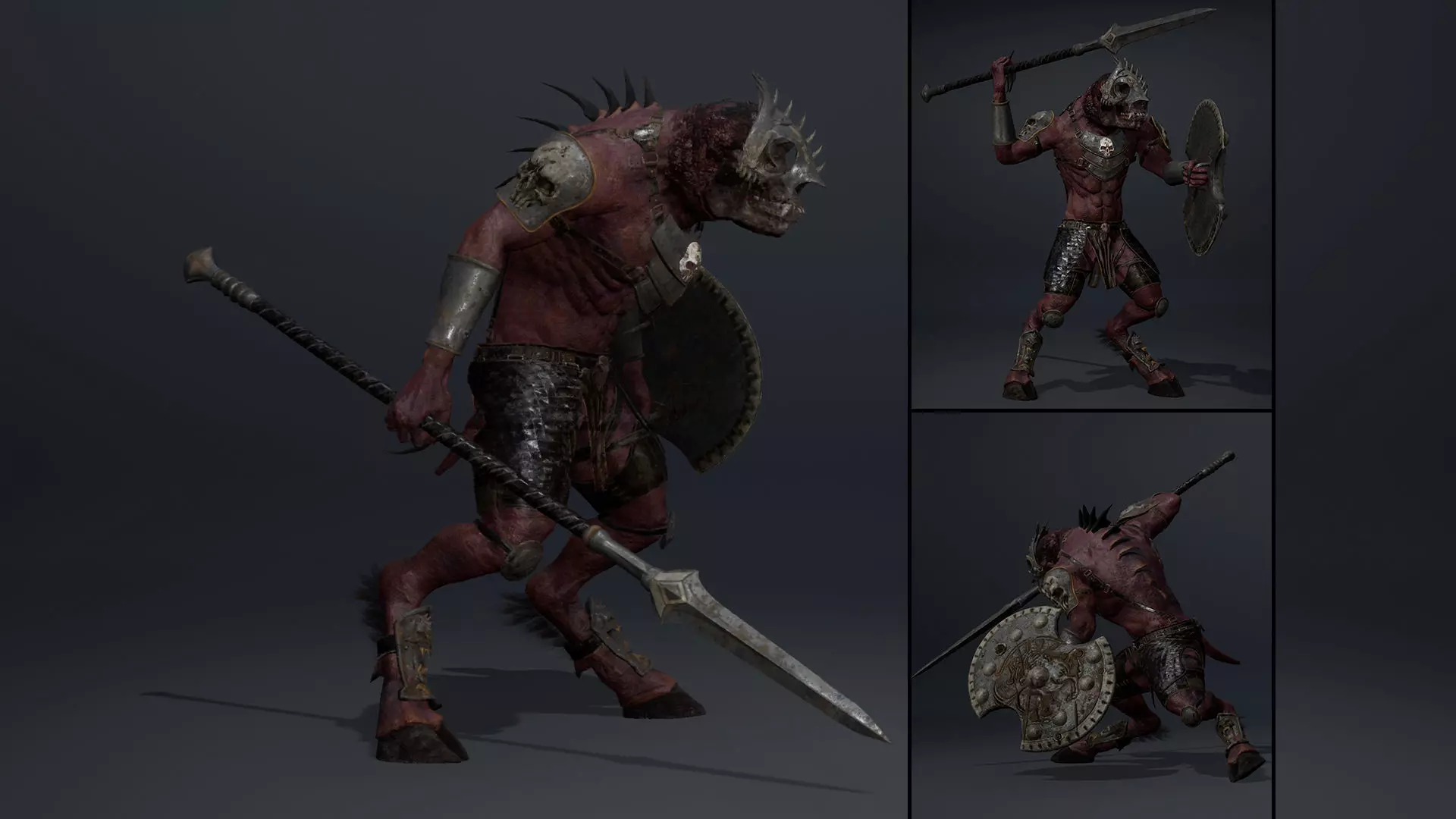 Gloom Spearman Arm2 Brutal Low-poly 3D model
