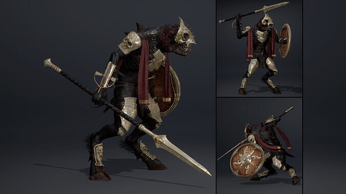 Gloom Spearman Arm2 Low-poly 3D model