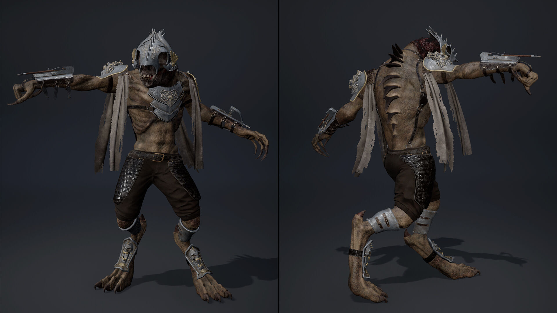 Gloom Spearman Arm1 Brutal Low-poly 3D model_20