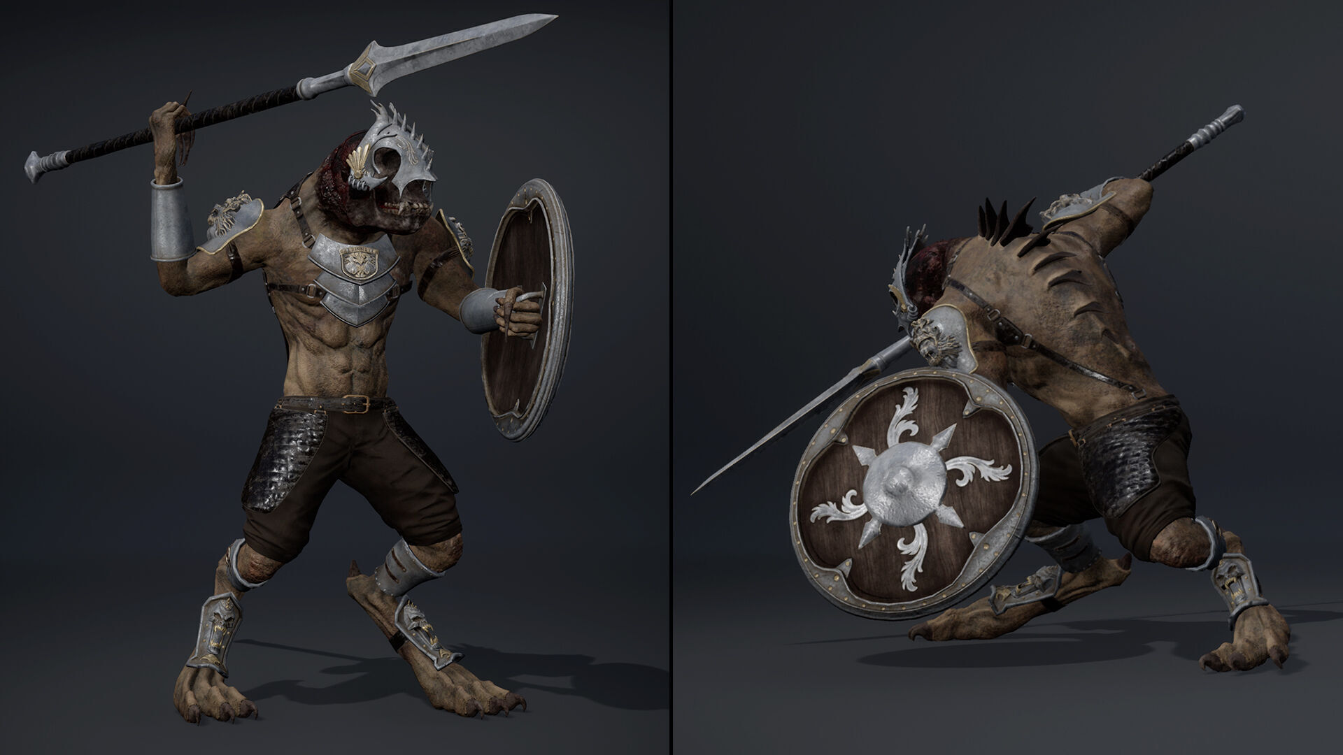 Gloom Spearman Arm1 Brutal Low-poly 3D model_8