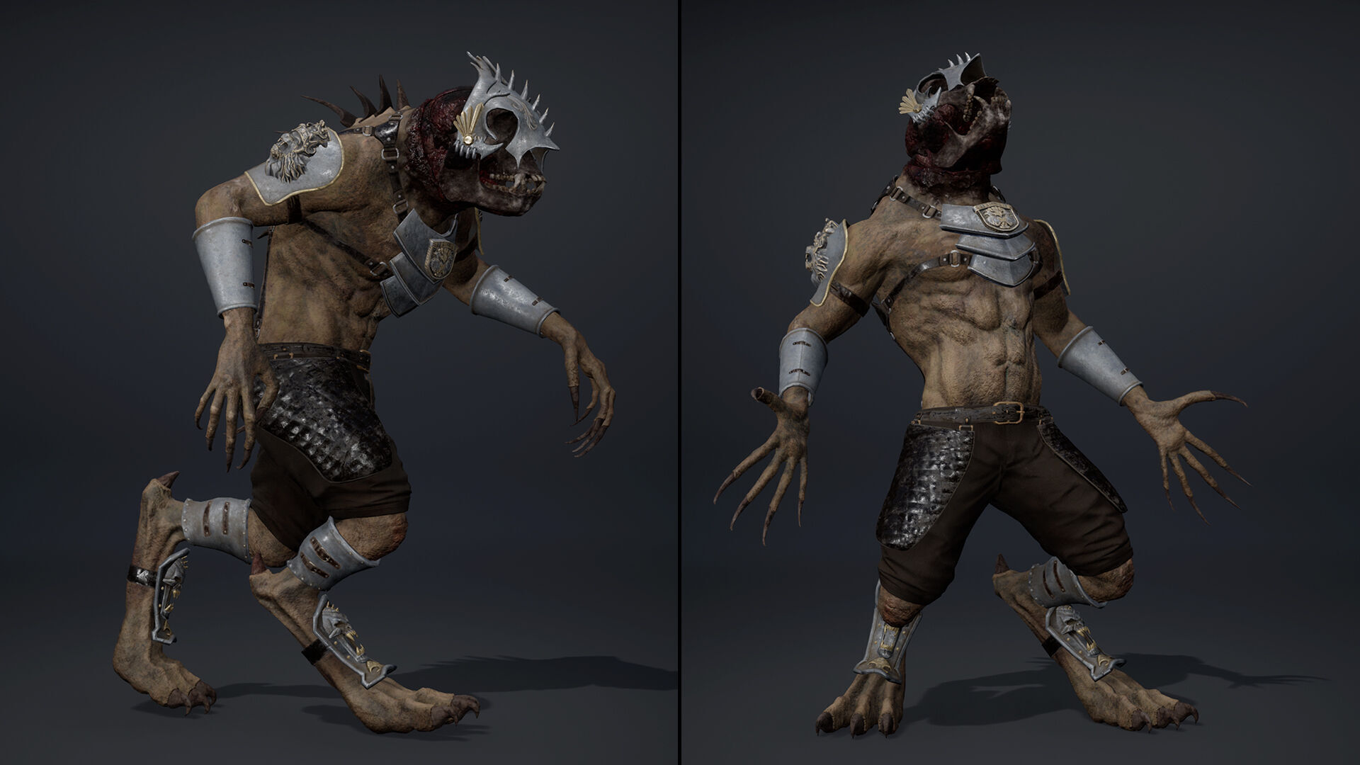 Gloom Spearman Arm1 Brutal Low-poly 3D model_17