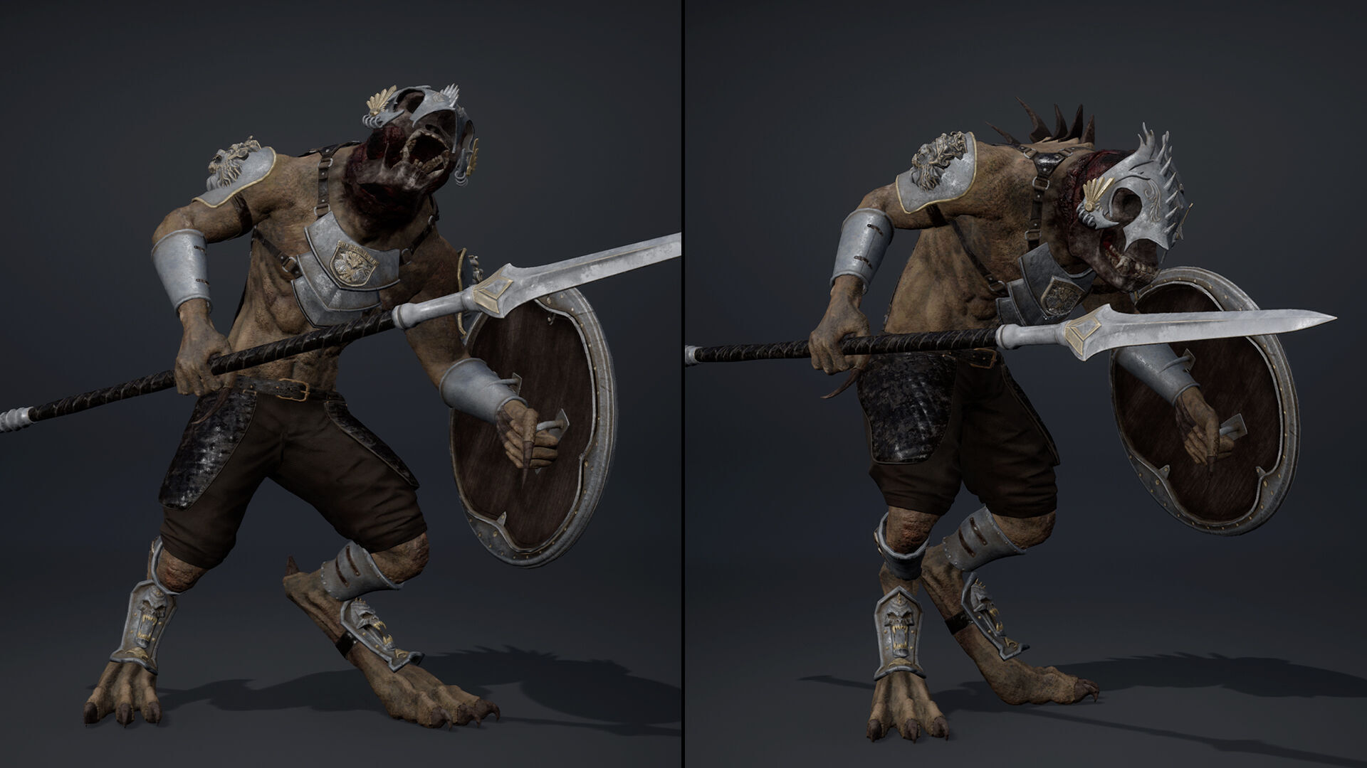 Gloom Spearman Arm1 Brutal Low-poly 3D model_10