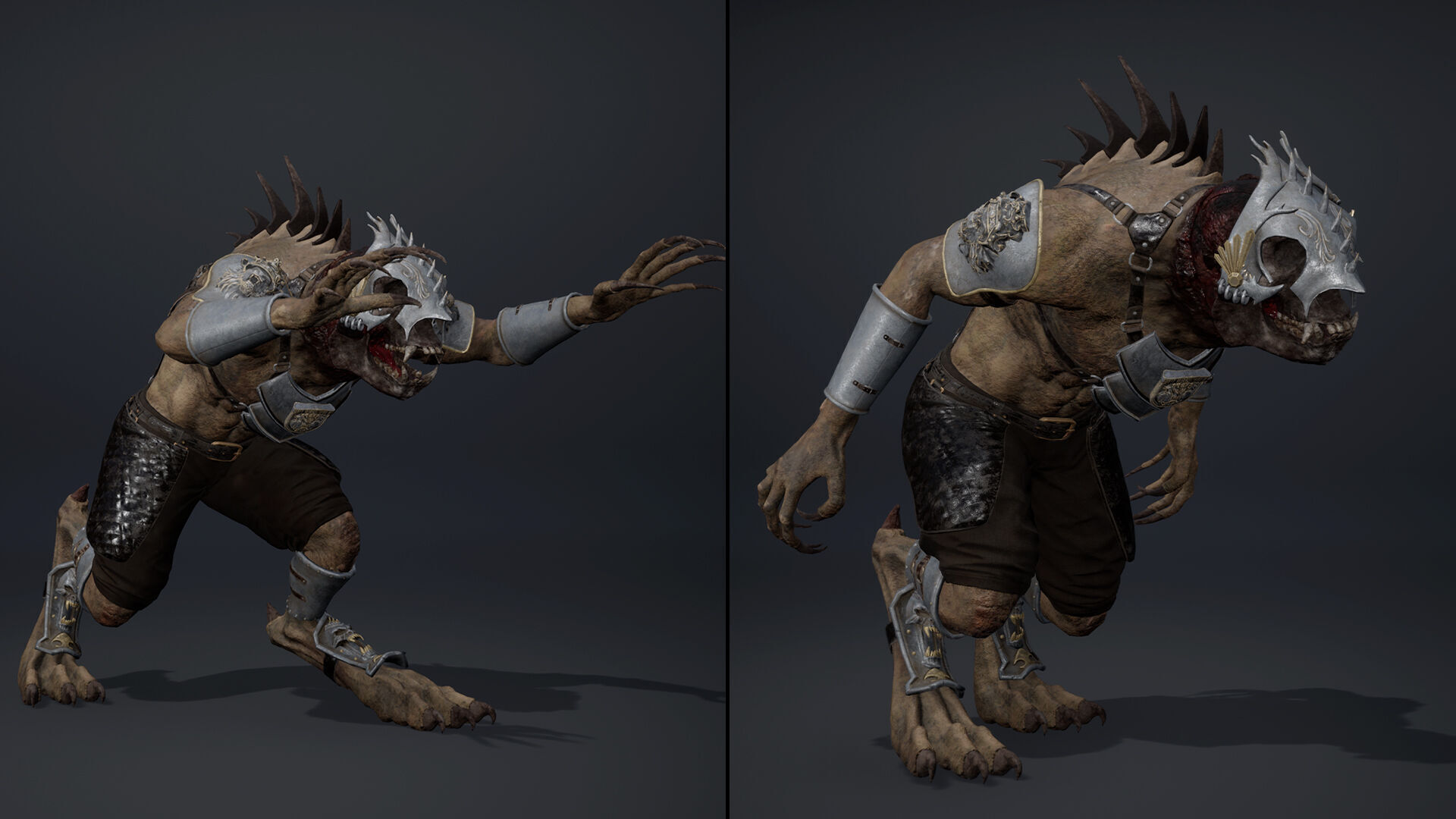 Gloom Spearman Arm1 Brutal Low-poly 3D model_13