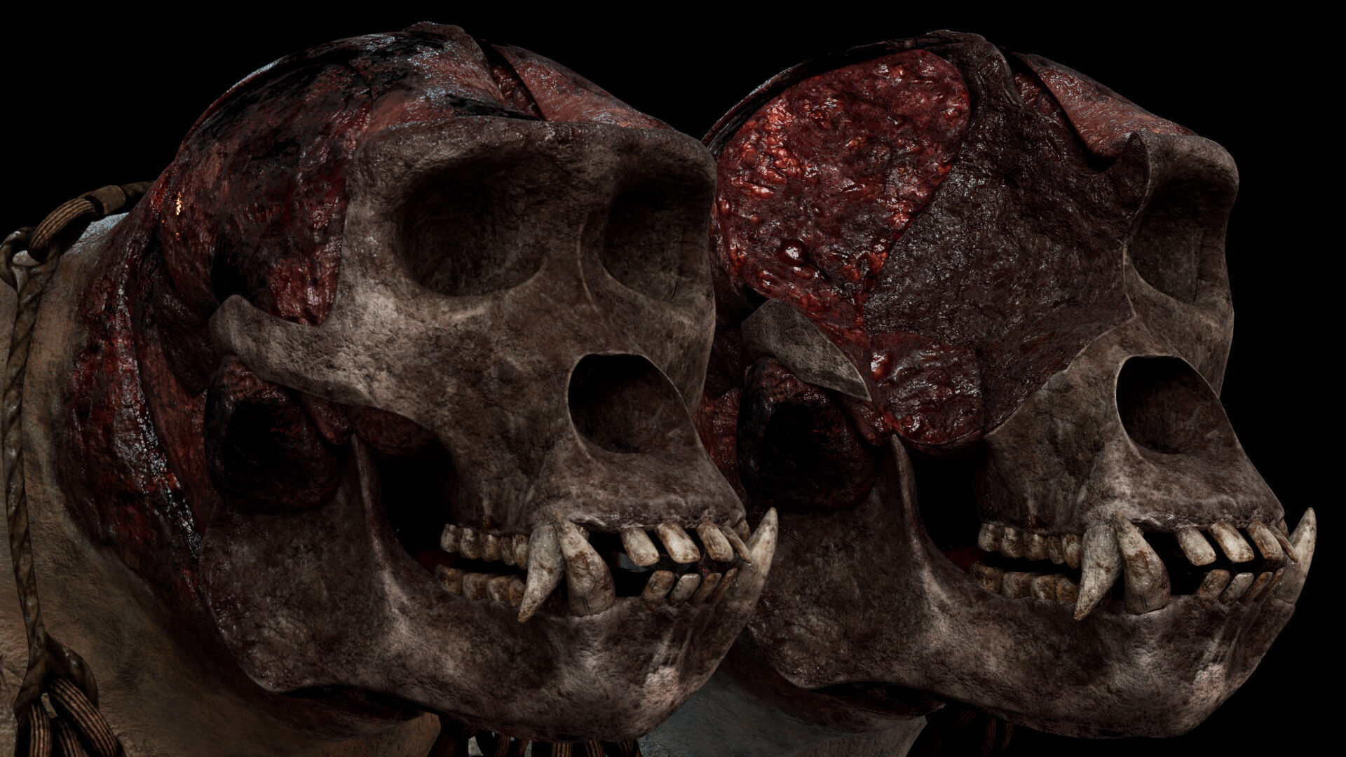 Gloom Spearman Arm1 Brutal Low-poly 3D model_4