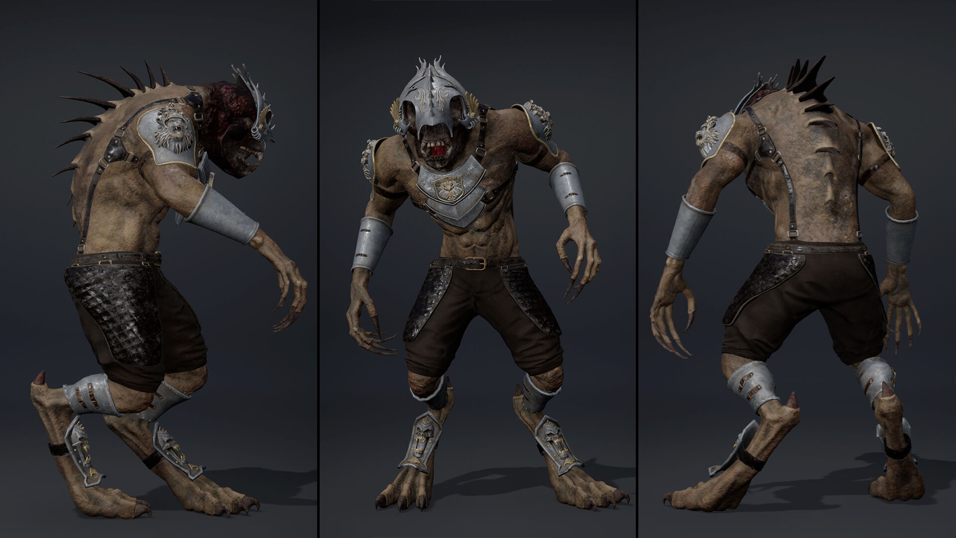 Gloom Spearman Arm1 Brutal Low-poly 3D model_16