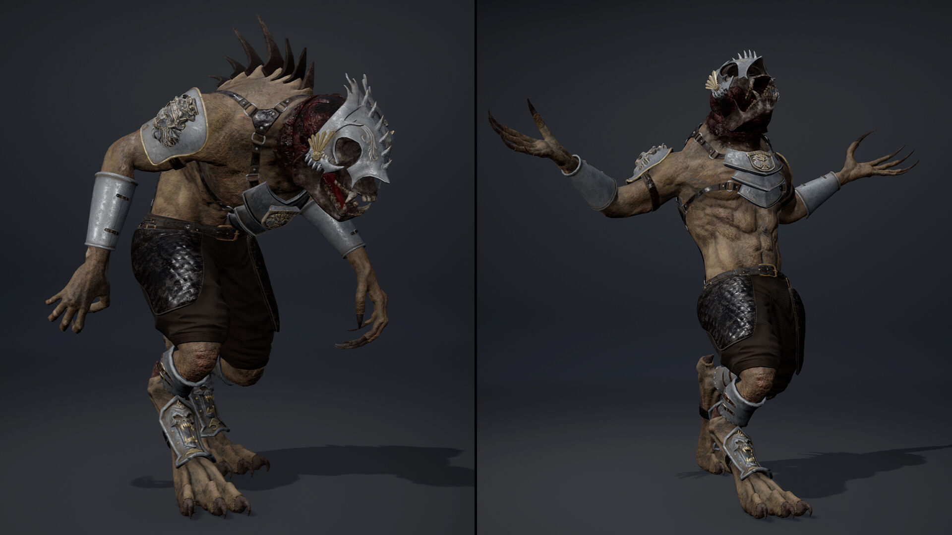 Gloom Spearman Arm1 Brutal Low-poly 3D model_15