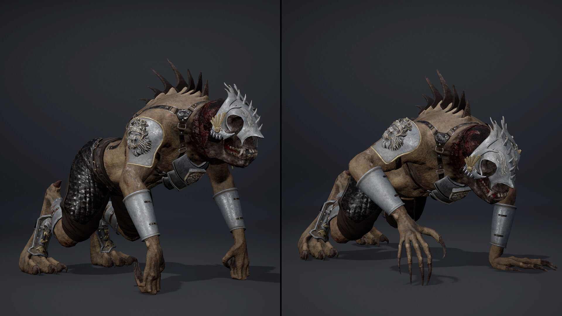 Gloom Spearman Arm1 Brutal Low-poly 3D model_11