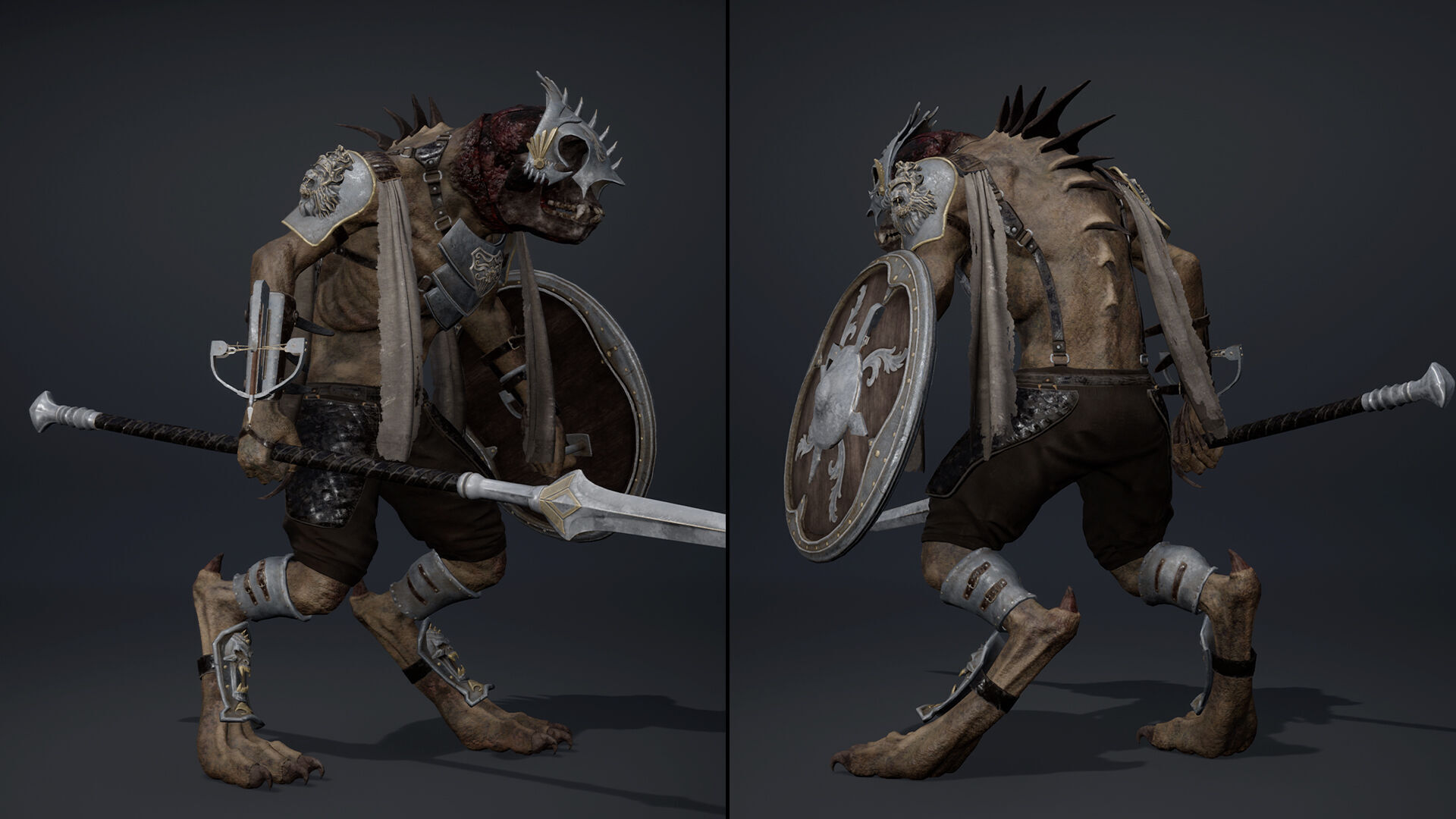 Gloom Spearman Arm1 Low-poly 3D model_5