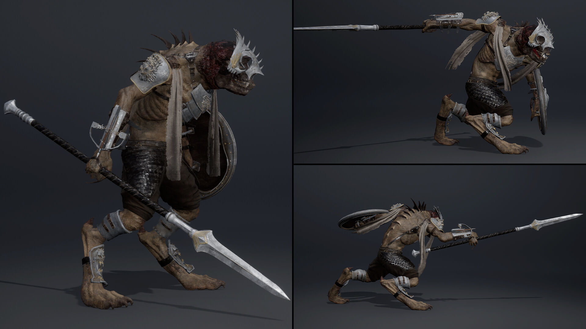Gloom Spearman Arm1 Low-poly 3D model_8